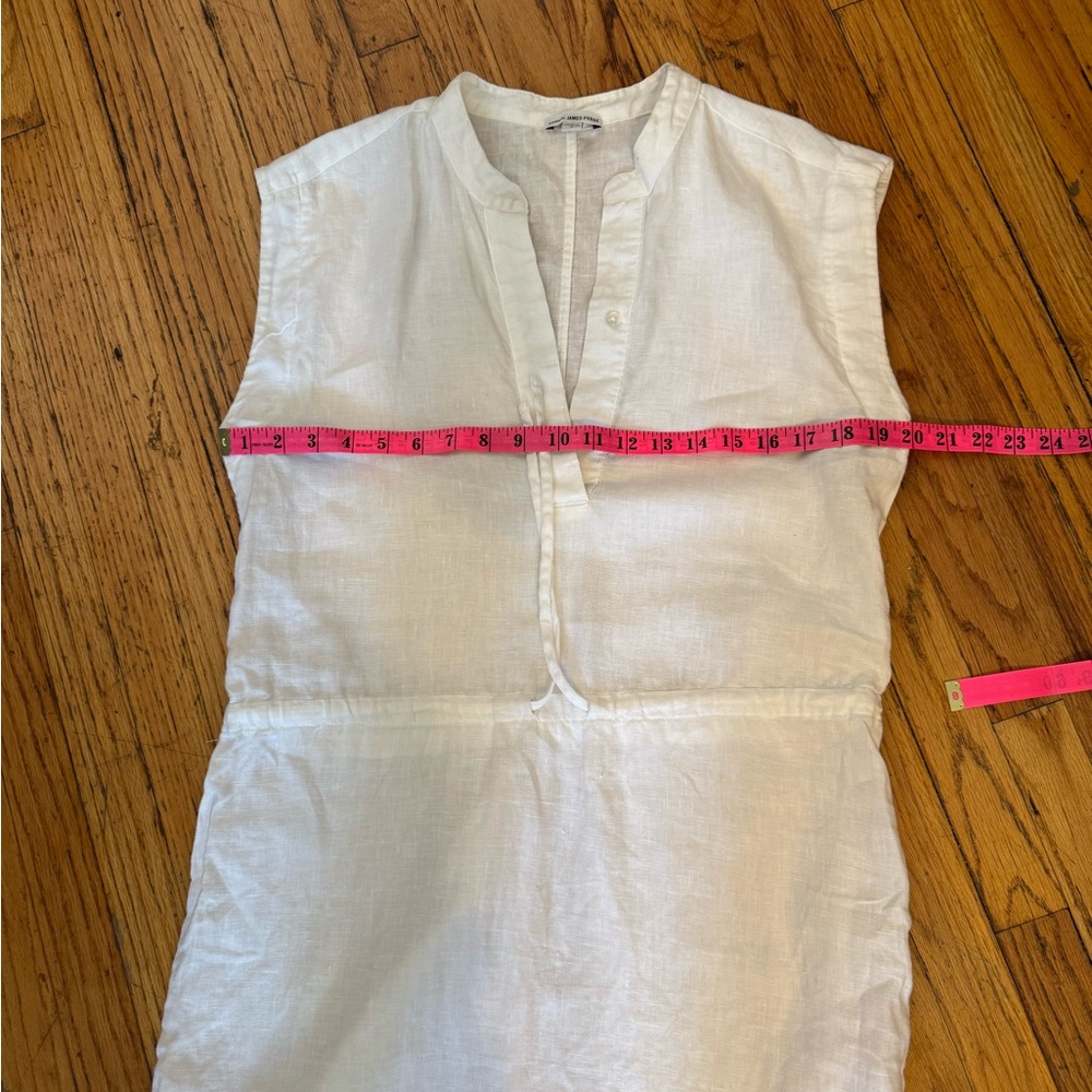 James Perse white Sleeveless linen mini dress size 2 - Picture 9 of 10